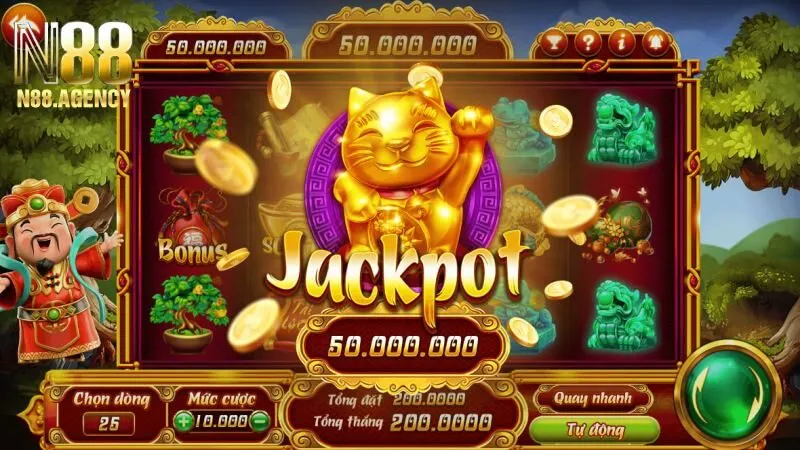Cược càng cao, cơ hội trúng Jackpot Thần tài N88 càng lớn