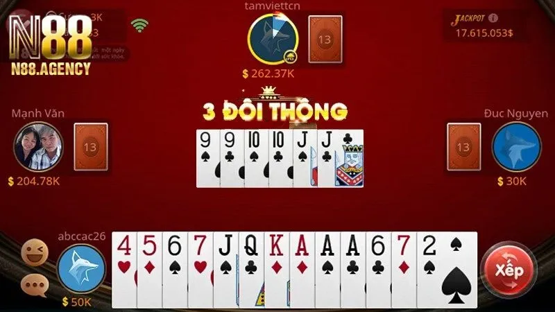 Hướng dẫn cách chơi Tiến lên miền Nam N88